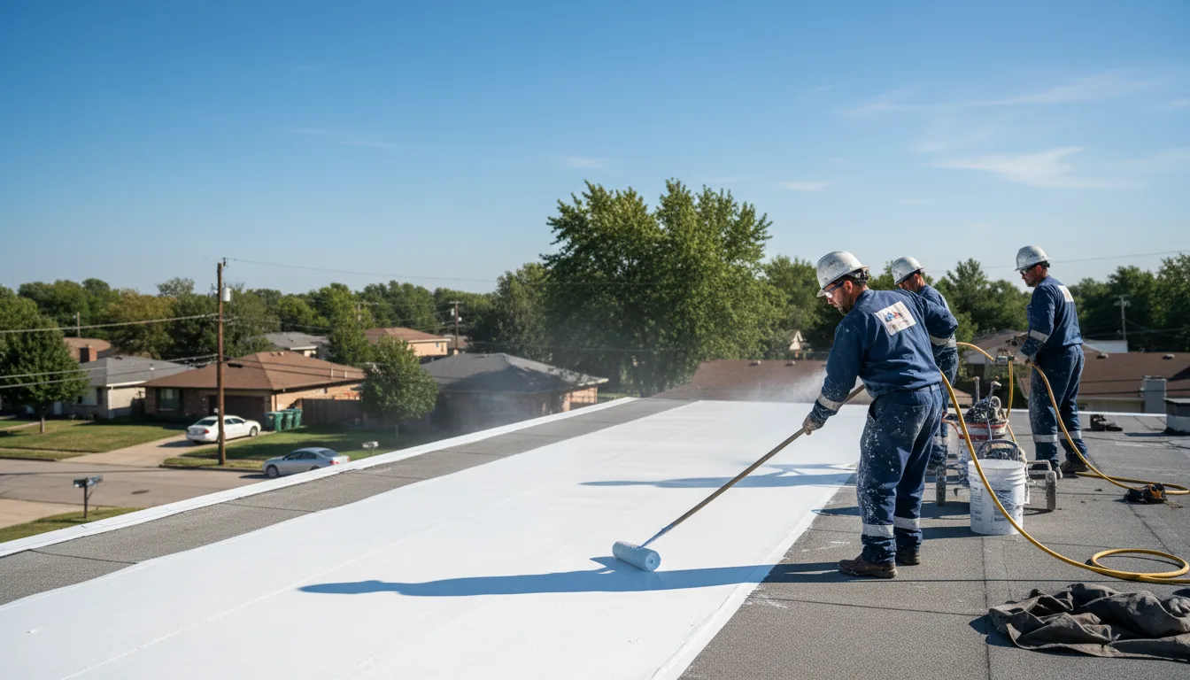 Commercial roof coating in Amboy, WA near me